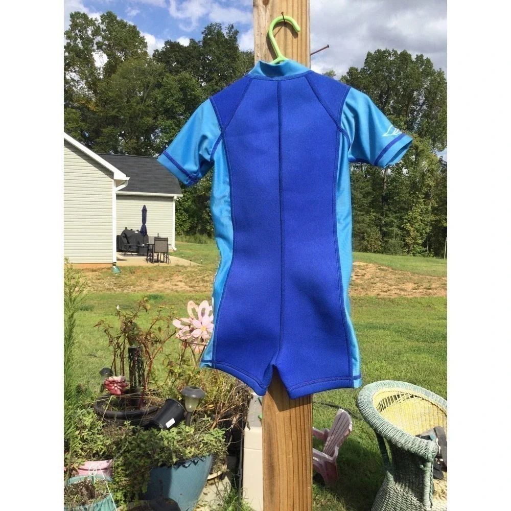 Cressi swim kids‎ wetsuit blue M Italy Italian wet suit swim snorkeling diving